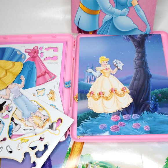 Disney Belle & Cinderella Enchanted Fashions: A Magnetic Book & Playset Pink - Picture 10 of 14